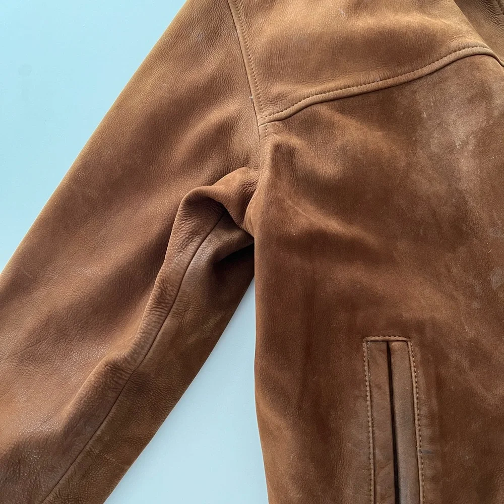 Vintage Chore Jacket Wilson’s Leather w Wool Lining Men’s XL EUC High Quality
